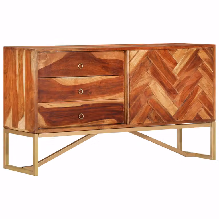 vidaXL Credenza Marrone Miele 160 x 30 x 80 cm
