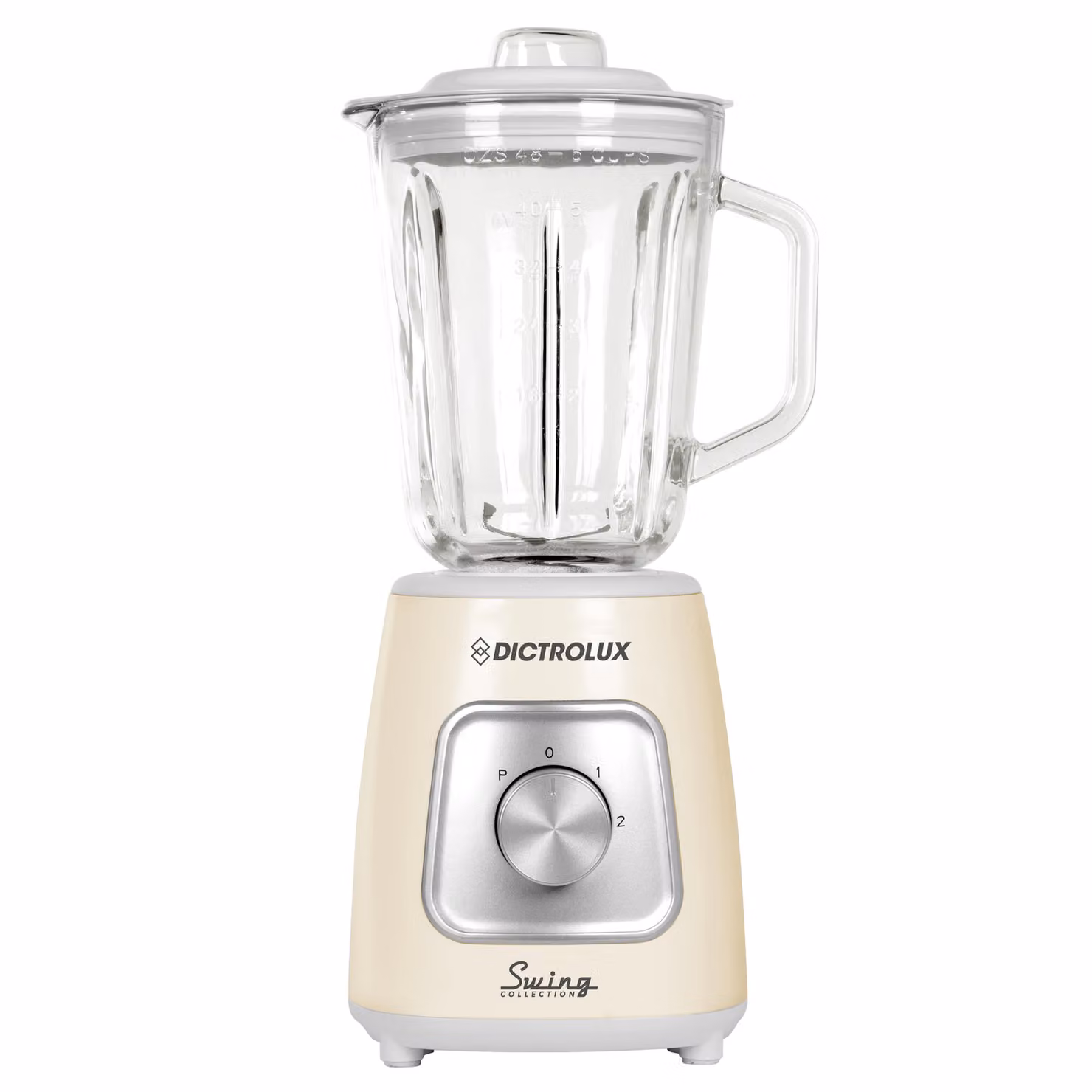 Frullatore DICTROLUX DX-2103 Crema Swing Collection beige con contenitore in vetro e plastica, 1000 Watt