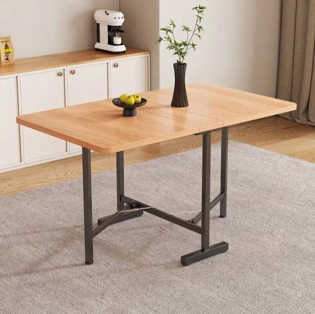 Tavolo da pranzo 120x80 cm rovere naturale – estensibile, pieghevole, salvaspazio