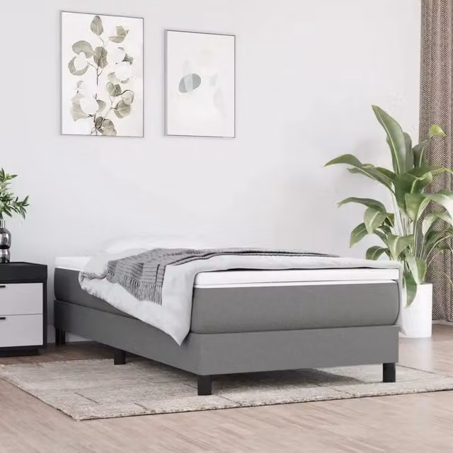 Materasso Ibrido vidaXL Grigio e Bianco L: 90 cm, P: 200 cm, H: 20 cm – 1