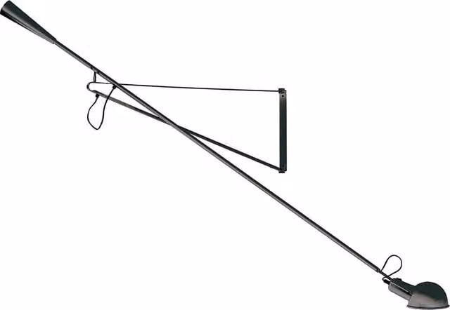 Applique Flos 265 regolabile in metallo nero con tecnologia LED e attacco E27