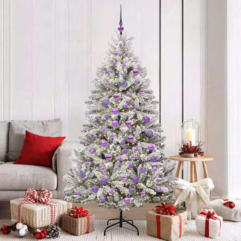 Maison Exclusive - Albero di Natale artificiale, altezza 180 cm, 300 luci, luce bianca calda