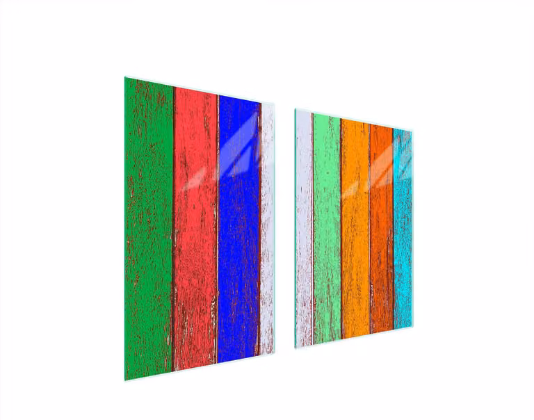 Pannello Di Protezione In Vetro Per Cucina 65X52 Colorato