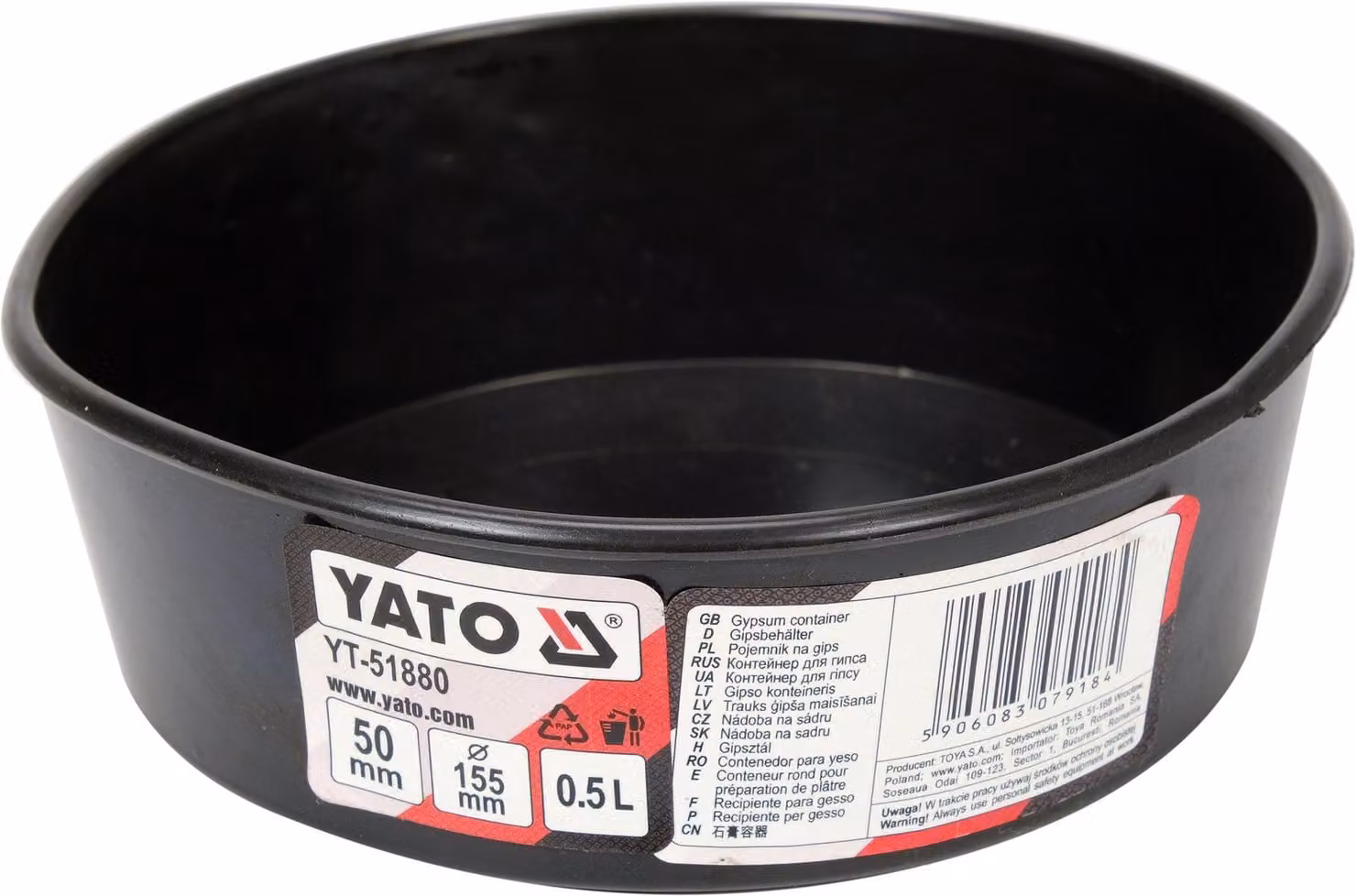 Contenitore flessibile da 0,5 litri per gesso e stucco