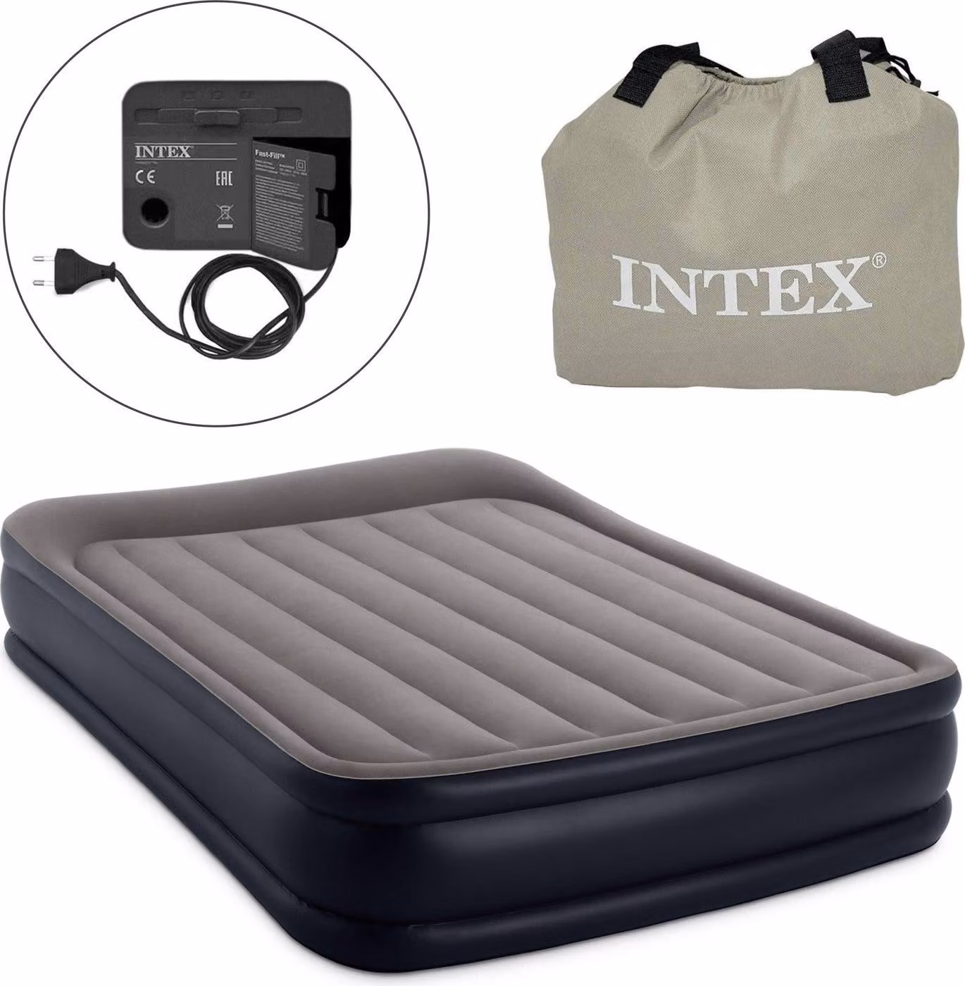 Materasso ad aria 203x152cm con pompa Intex 64136