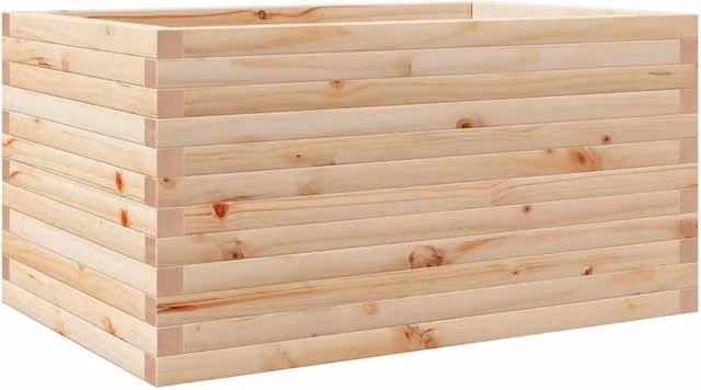 Fioriera | Cassetta per fiori | Vaso da Giardino 90x60x46 cm in Legno Massello di Pino