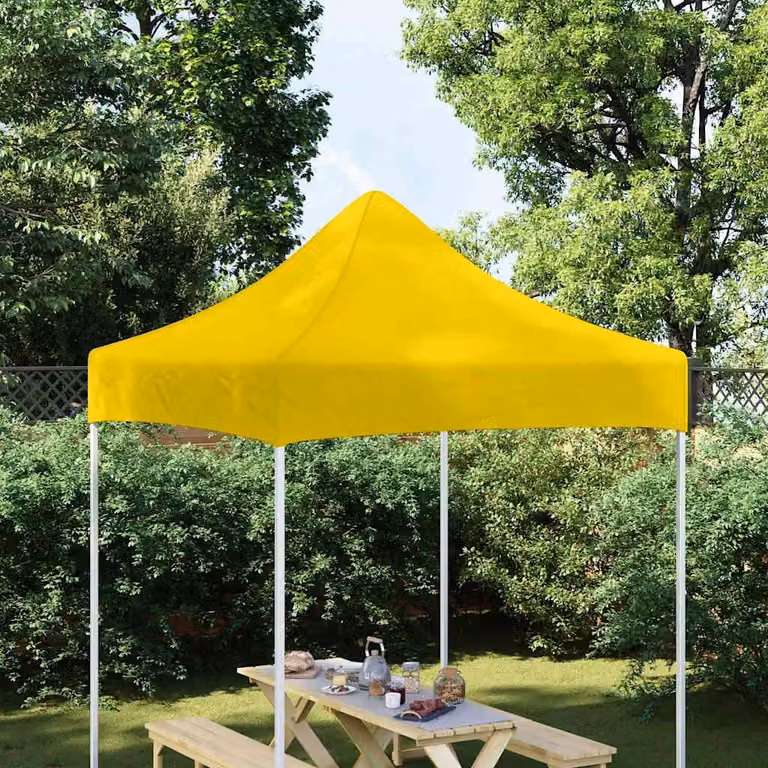 Maison Exclusive - Telo per tendone da festa 2x2 m giallo 270 g/m²