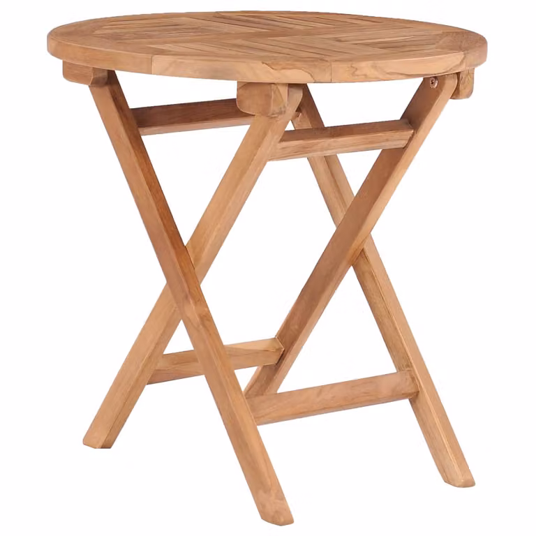 The Living Store Tavolo da giardino pieghevole 45 cm in legno massiccio teak
