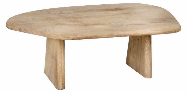 Tavolino da caffè Pomax Montreal, finitura naturale, dimensioni: lunghezza 120 cm x larghezza 70 cm x altezza 40 cm