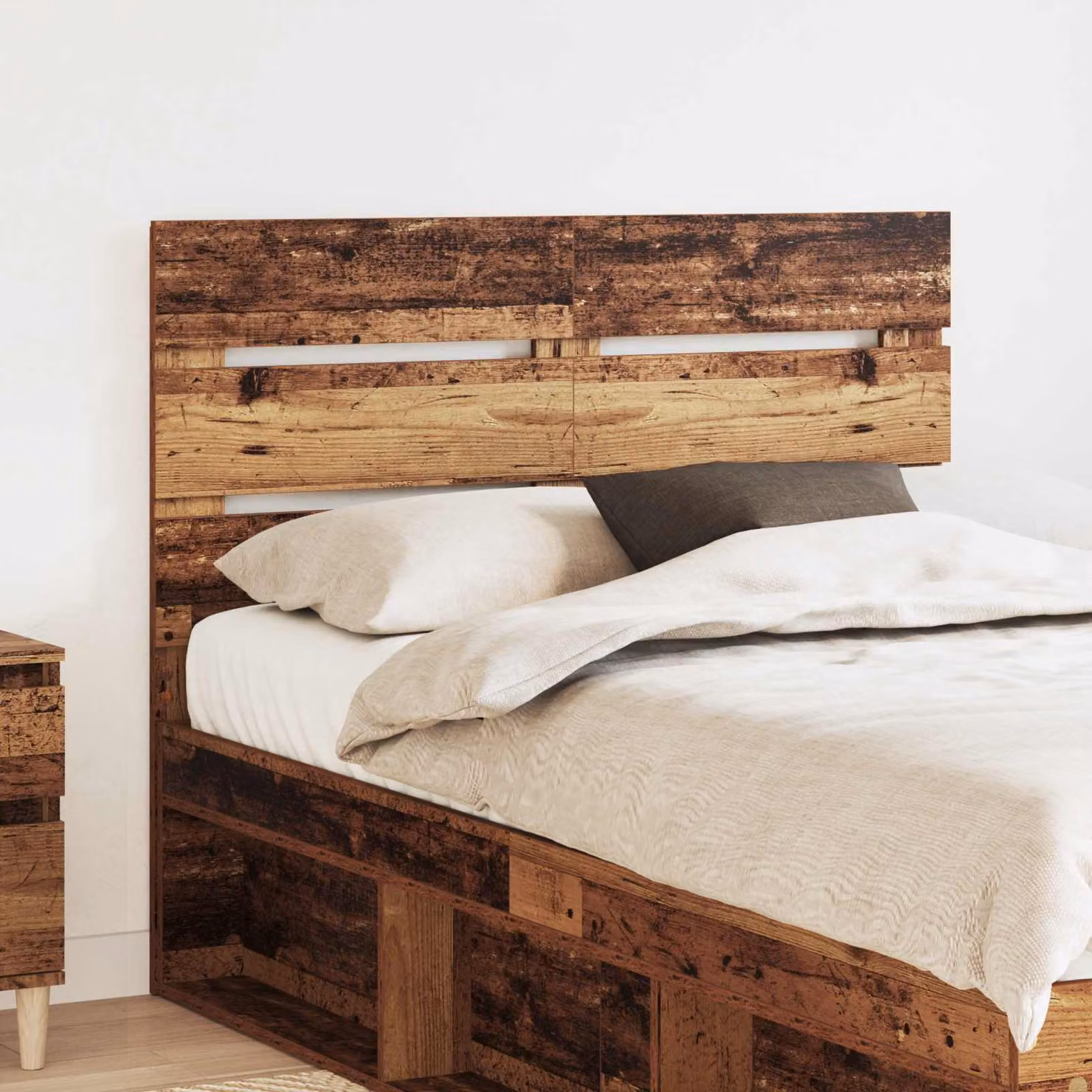 Testiera per letto moderna vidaXL in legno ingegnerizzato color marrone
