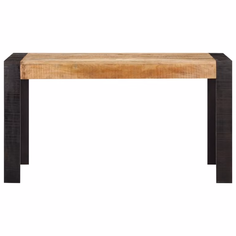 vidaXL Tavolo da pranzo 140x70x76 cm Legno massiccio di mango grezzo