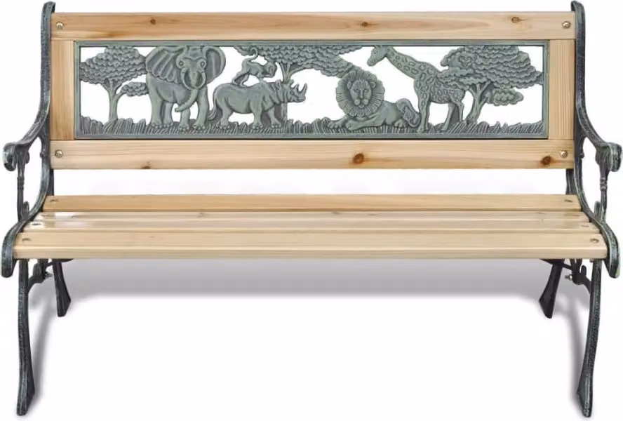 Panchina da Giardino per Bambini 84 cm in Legno