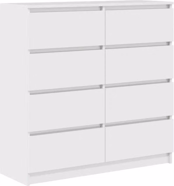 Credenza | Madia | Buffet da pranzo | Armadio da pranzo Bianca 100x35x99 cm in Legno Multistrato