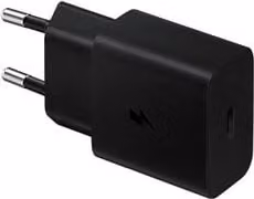 Caricabatterie Samsung USB Type-C Adaptive Fast Charging Kit 15W Power Delivery Nero EP T1510XBEGEU