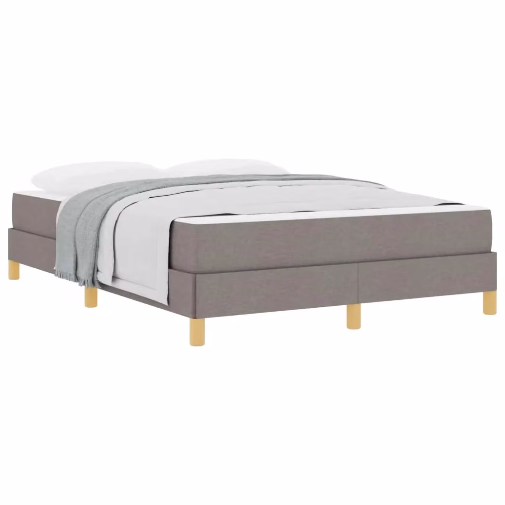 Letto a molle Talpa vidaXL in tessuto beige o grigio con molle a tasche individuali L/P: 140 x 190 cm – 2