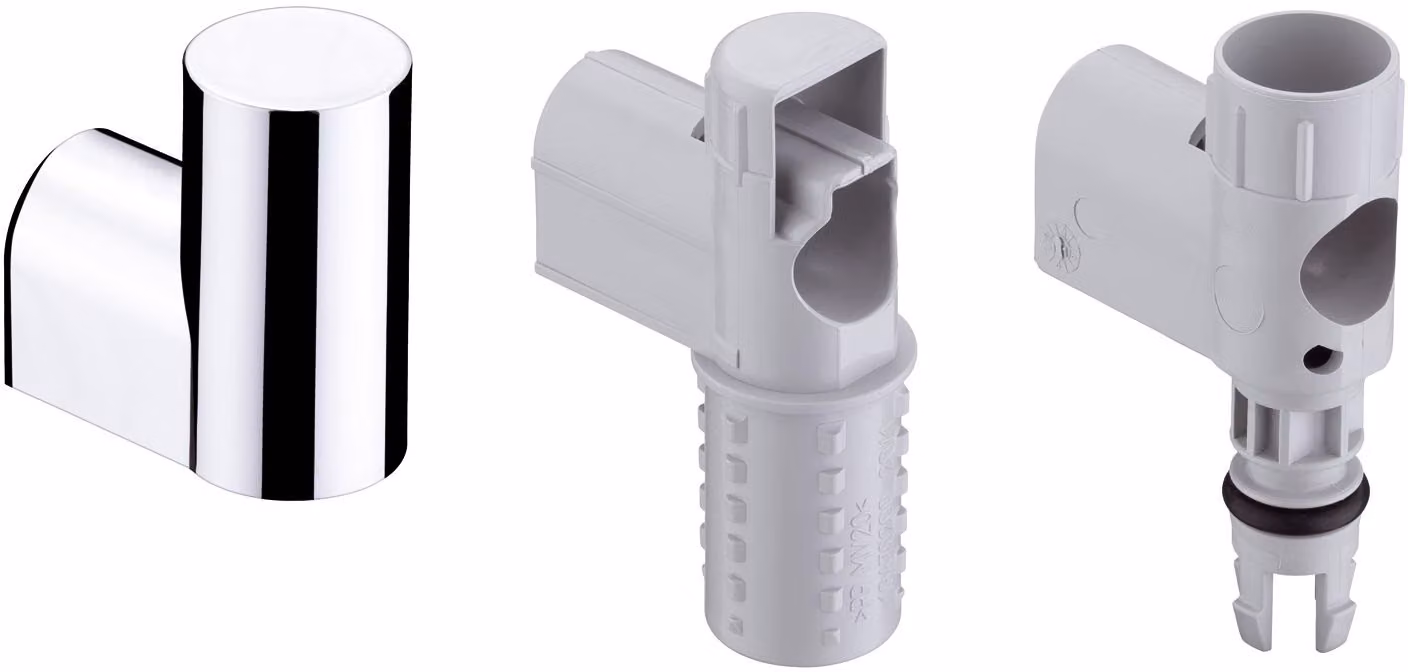 hansgrohe supporto e copertura per barra a muro Unica'D cromo