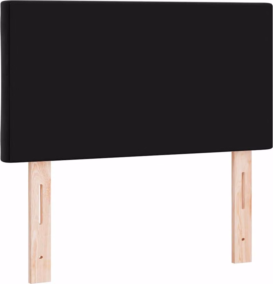Testiera LED Nero 80 cm Velluto