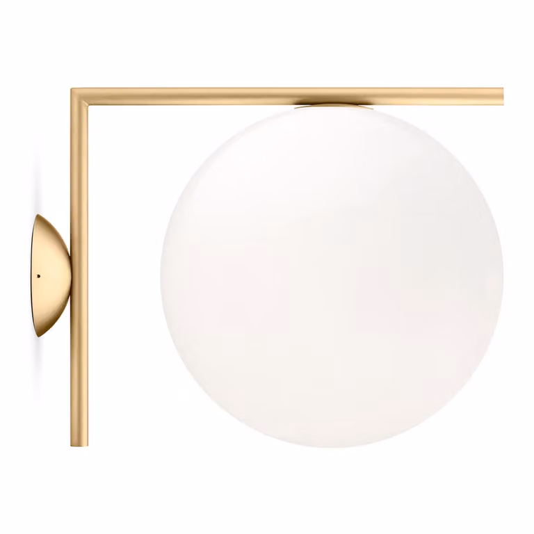 Flos - IC Lights C/W2 - Lampada da parete o soffitto - Ottone