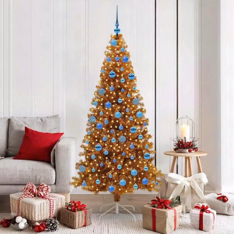 Maison Exclusive - Albero di Natale dorato, 180 cm, materiale: PET