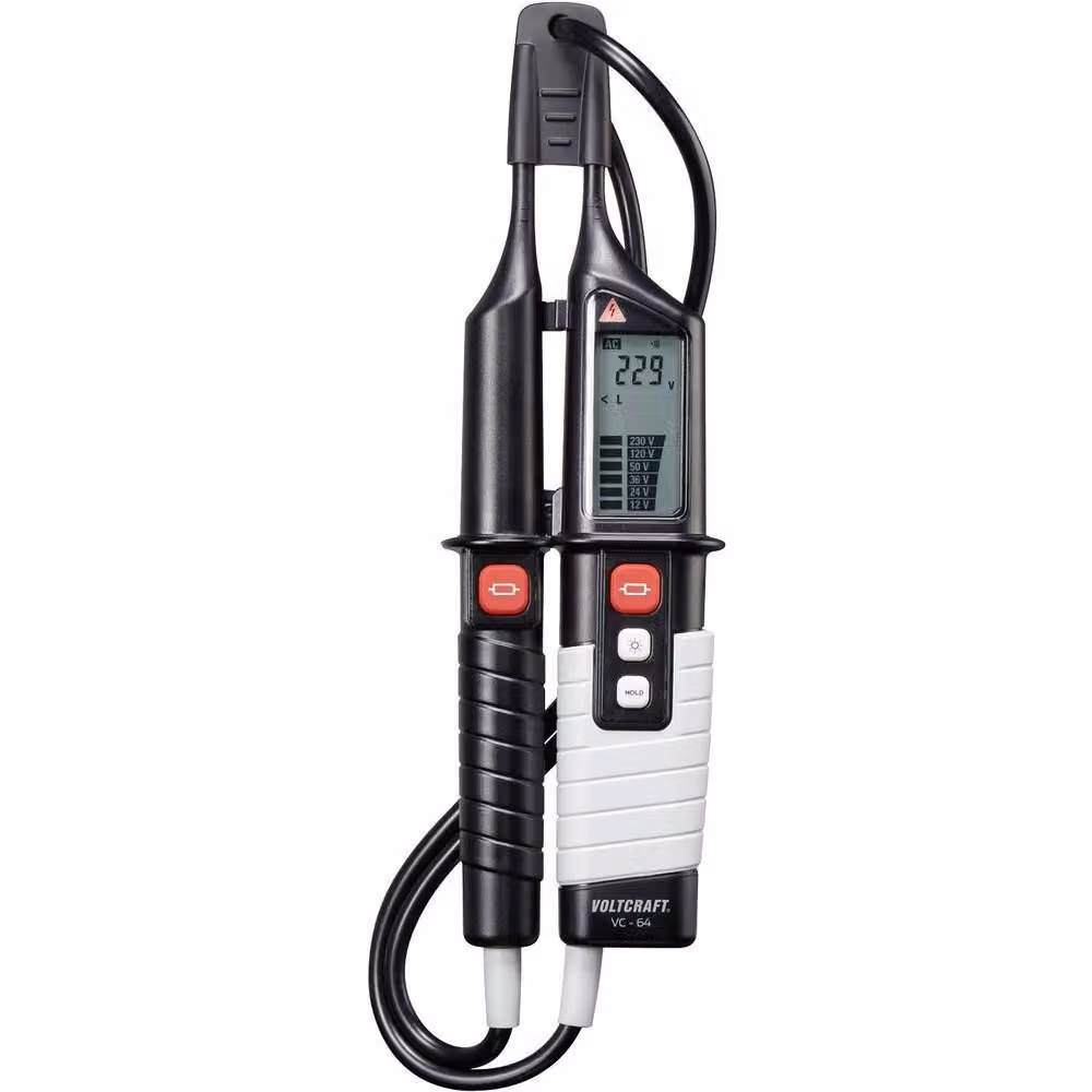 VC 64 Zweipoliger Spannungsprüfer Kalibriert nach DAkkS CAT III 1000 V IV 600 V (VC 64)
