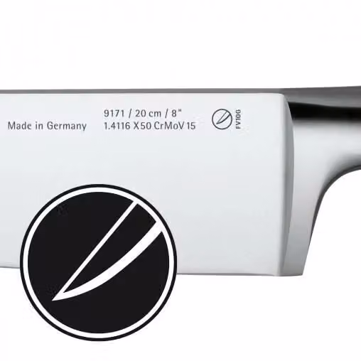 Coltello da cuoco WMF Chef's Edition in acciaio inox Cromargan colore argento, lama 20 cm – 2