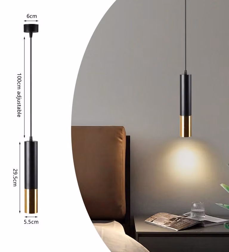 IMMAX PUNTO-ZG Apparecchio a soffitto, nero-oro, per sorgente di tipo GU10