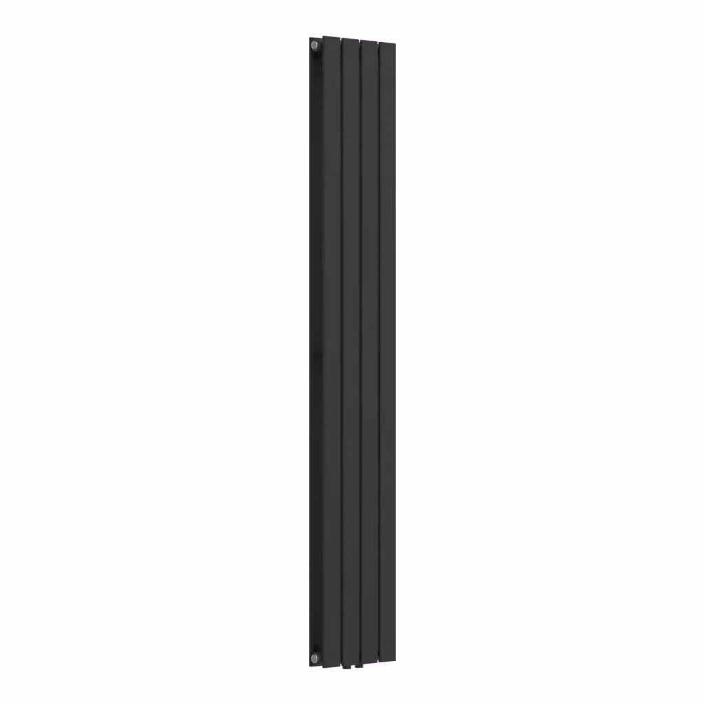 Termosifone a pannello doppio con elementi piatti neu.haus, colore nero, L: 180 cm, P: 30 cm – 2