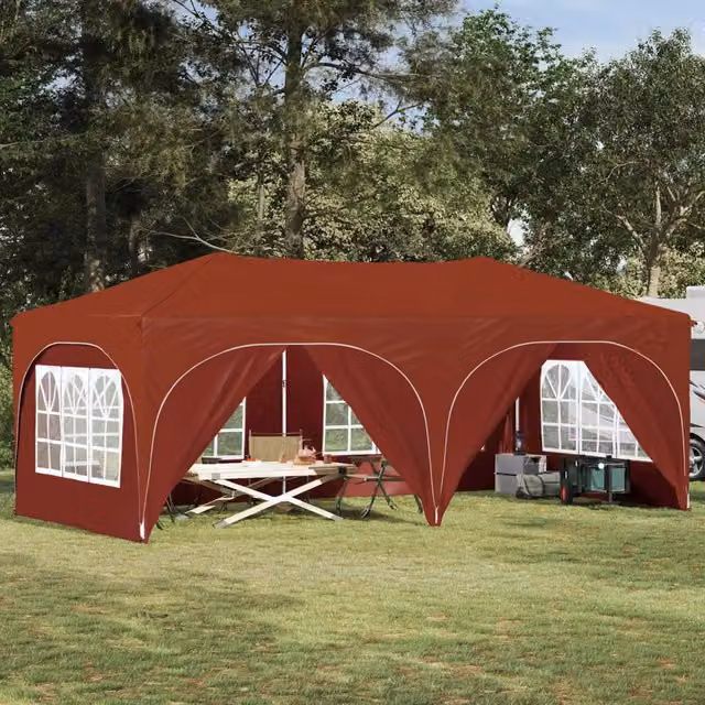 Tenda per feste a pop-up 575 x 288 x 245 cm Terracotta 42019908