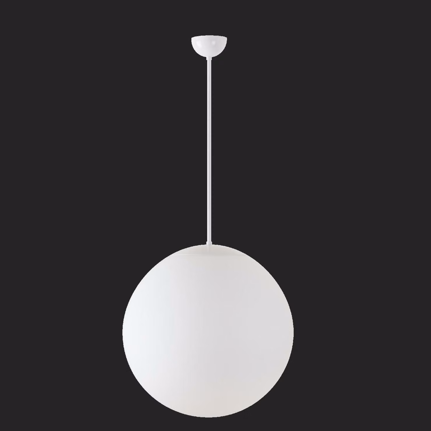 OSMONT ADR60145 ADRIA P4 apparecchio a sospensione in vetro bianco IP40 3000 K 41W LED combinazione di emergenza 3 h