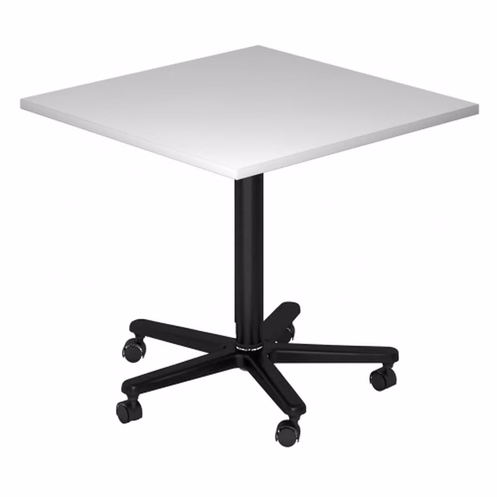 Tavolino con base a colonna ST88, 80 x 80 cm