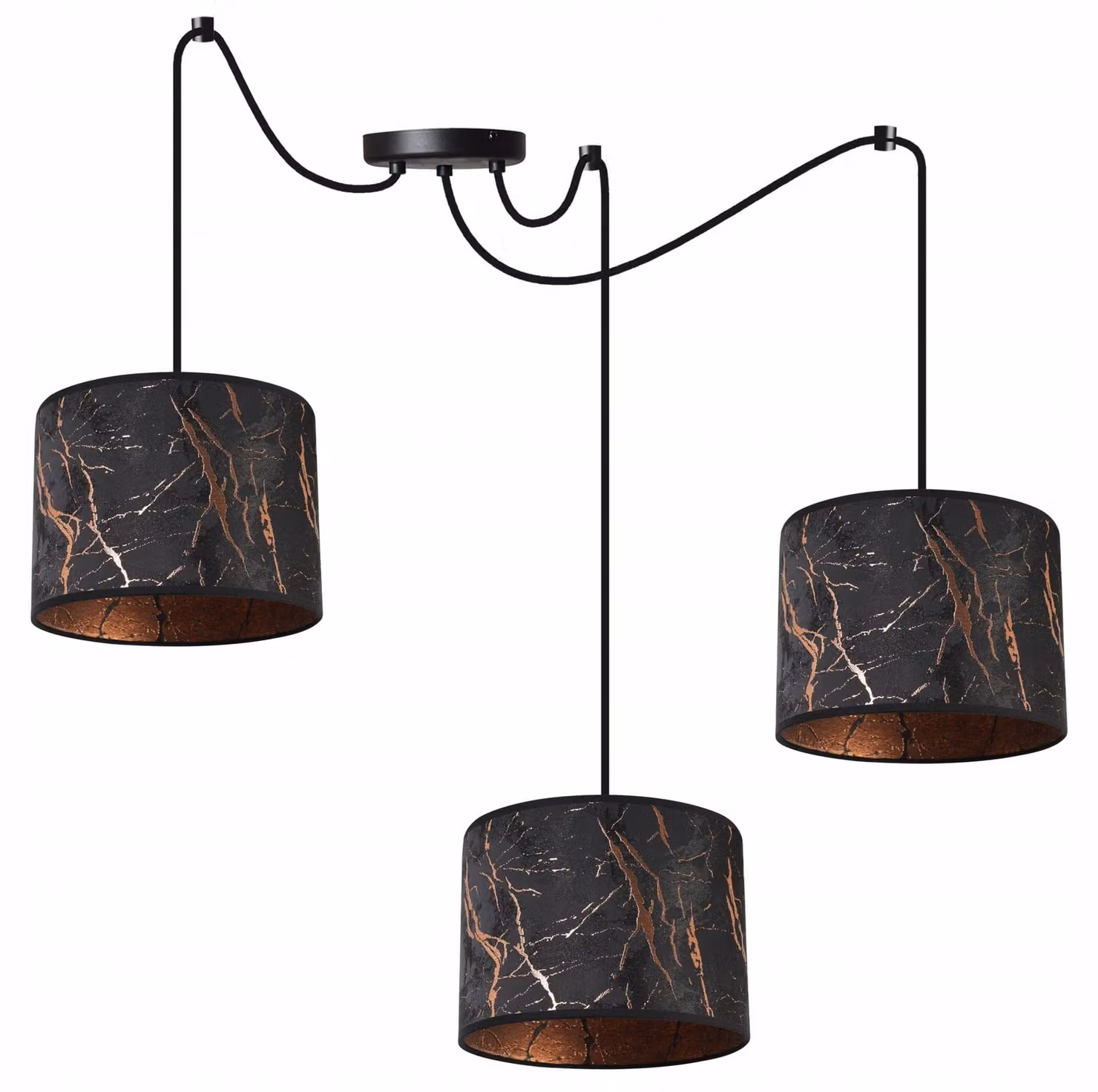 Lampada a sospensione Spider in rame – Lampada a sospensione moderna con paralume Lampada da soffitto di design
