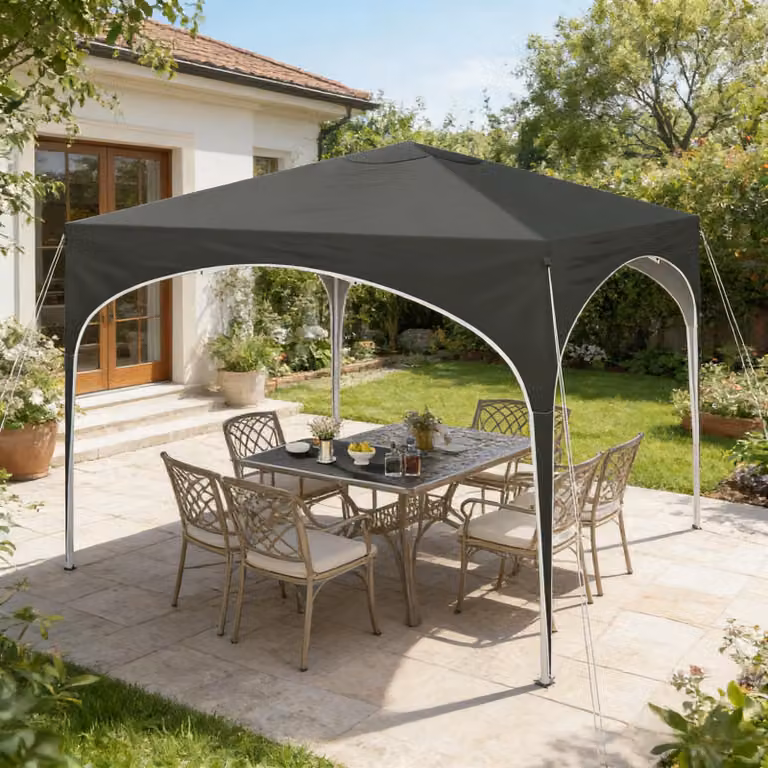 Gazebo elegante per l'esterno, gazebo, telo protettivo per il tetto, ideale per feste in veranda, giardino (solo con gazebo)