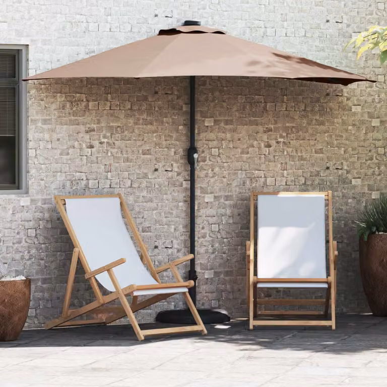 Ombrello da giardino vidaXL in poliestere e acciaio, L: 294 cm, P: 150 cm, H: 224 cm