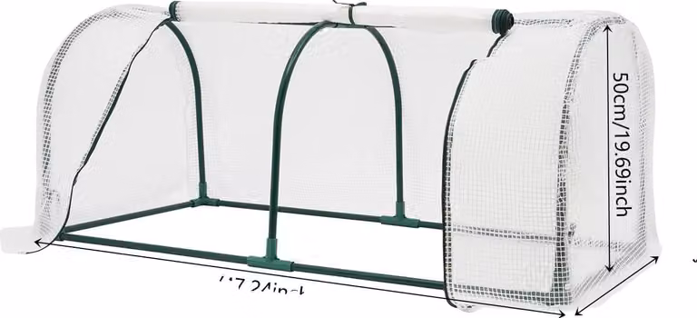 Serra a telaio freddo, materiali resistenti, protezione da pioggia e gelo, colore bianco