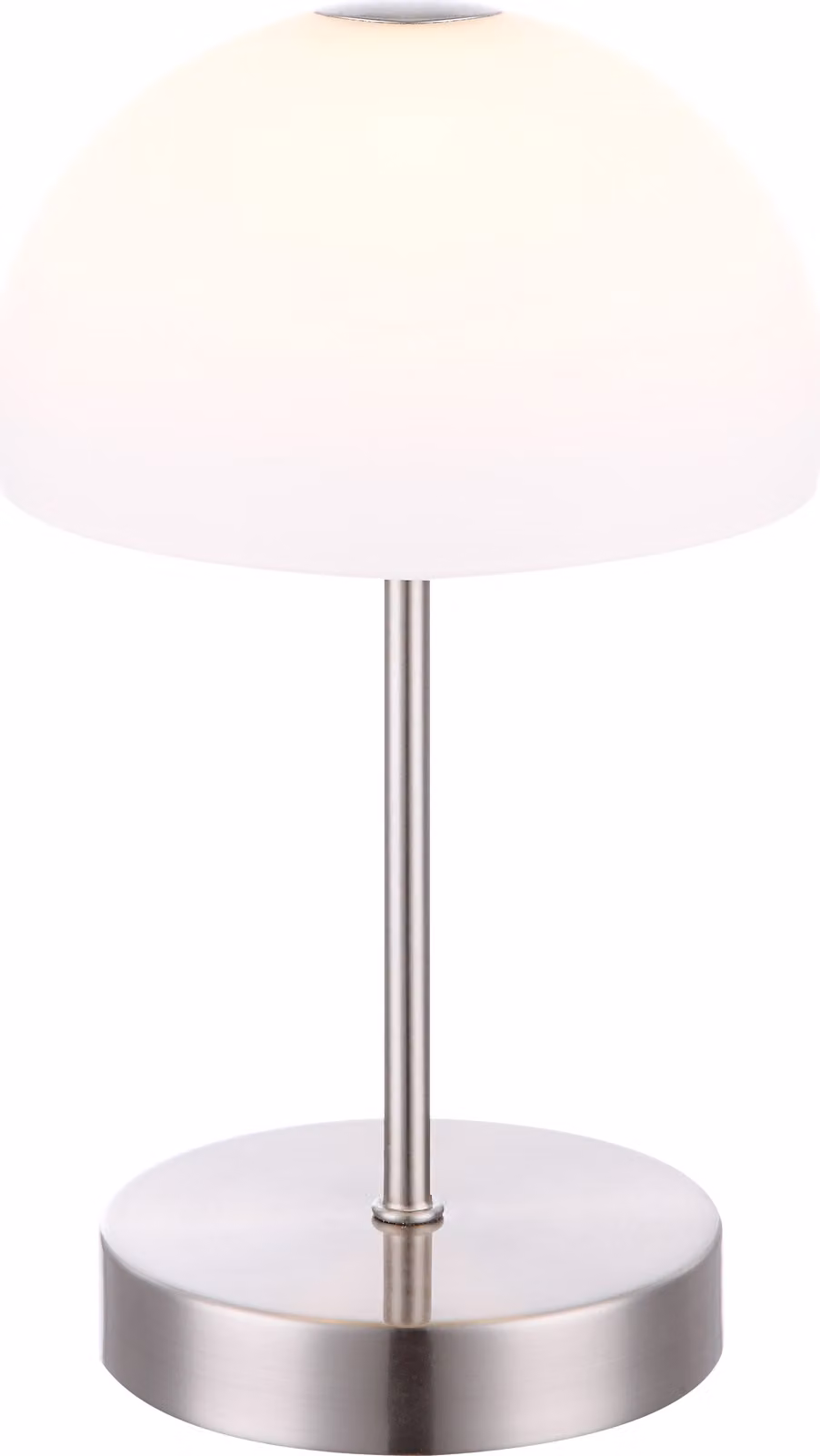 Globo Lighting lampada da tavolo in metallo nichel opaco, LED