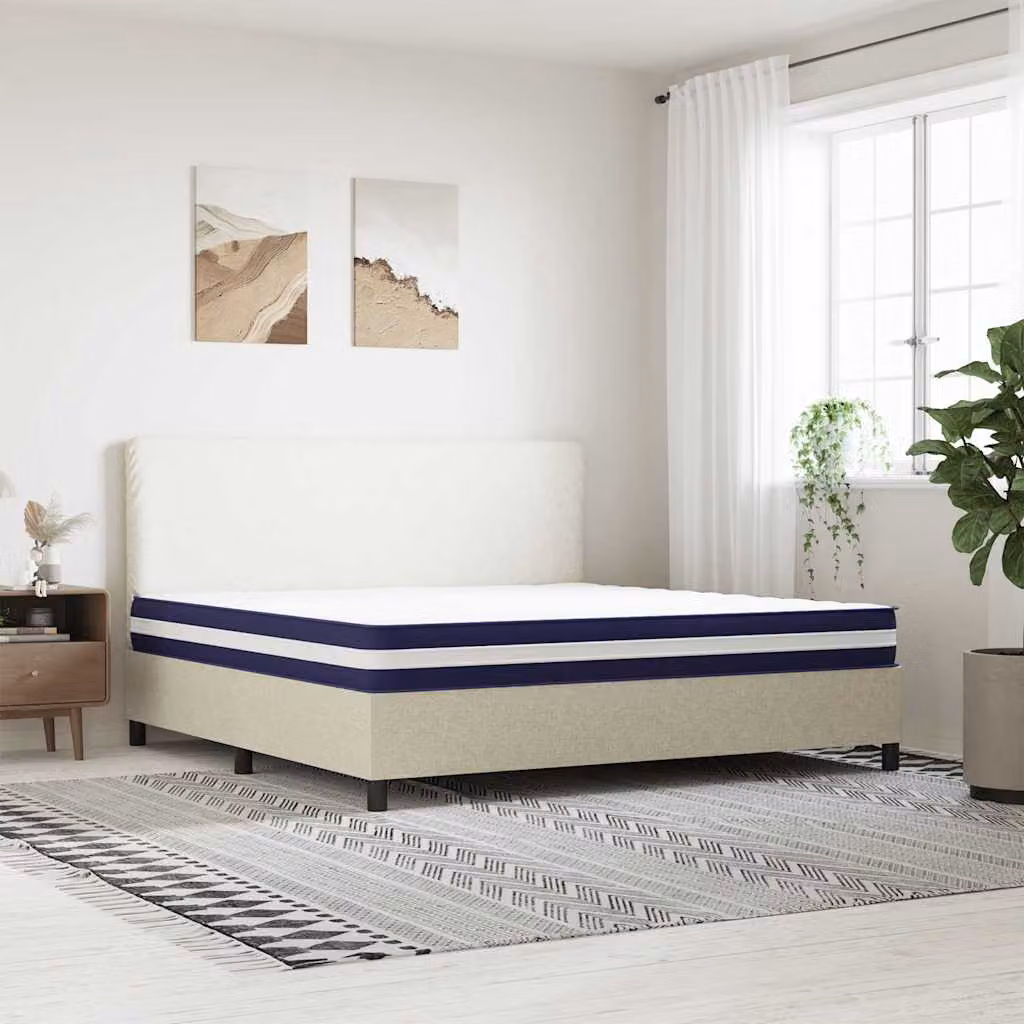 vidaXL Materasso a Molle Insacchettate Medio Rigido 200x200 cm