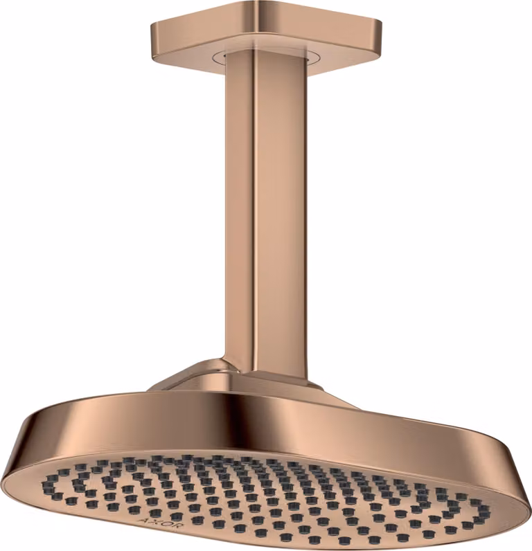 hansgrohe AXOR ShowerSphere Douche de tête 250/160 1jet EcoSmart avec raccordement au plafond, 39764300, 39764300