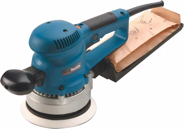 Levigatrice orbitale Makita BO6030JX blu con velocità variabile, diametro 150 mm e potenza 310 W – 1