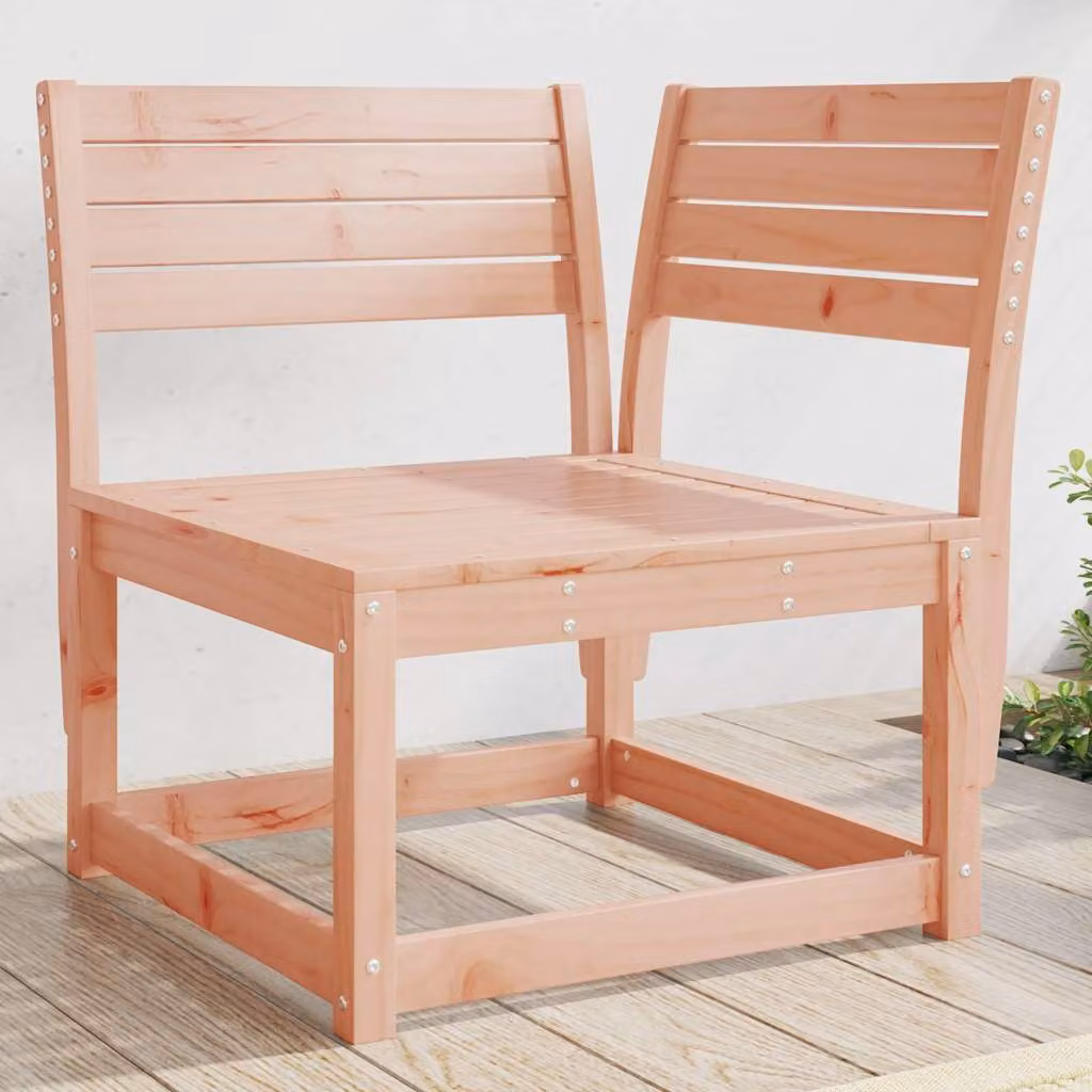 vidaXL Divano Angolare da Giardino in Legno Massello Douglas Marrone L/P/H: 73 x 73 x 78 cm