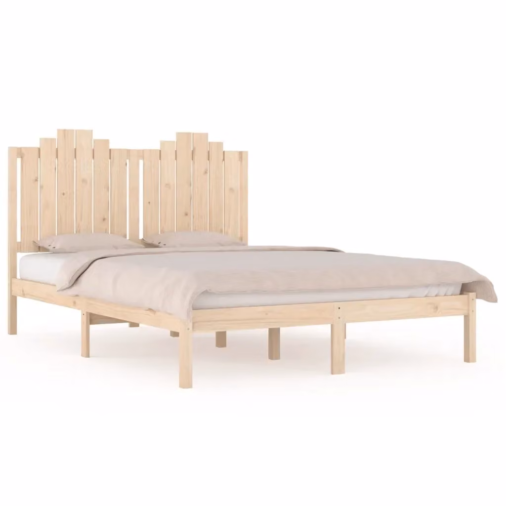 Giroletto vidaXL in legno massello di pino in stile rustico, L/P/H: 195,5 x 140,5 x 110 cm – 2