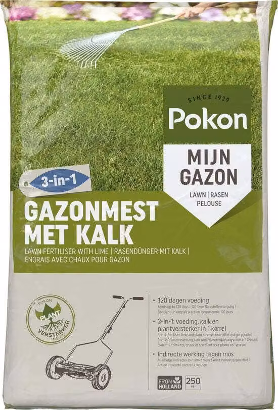 Concime per prati con calce 250 m² - Pokon