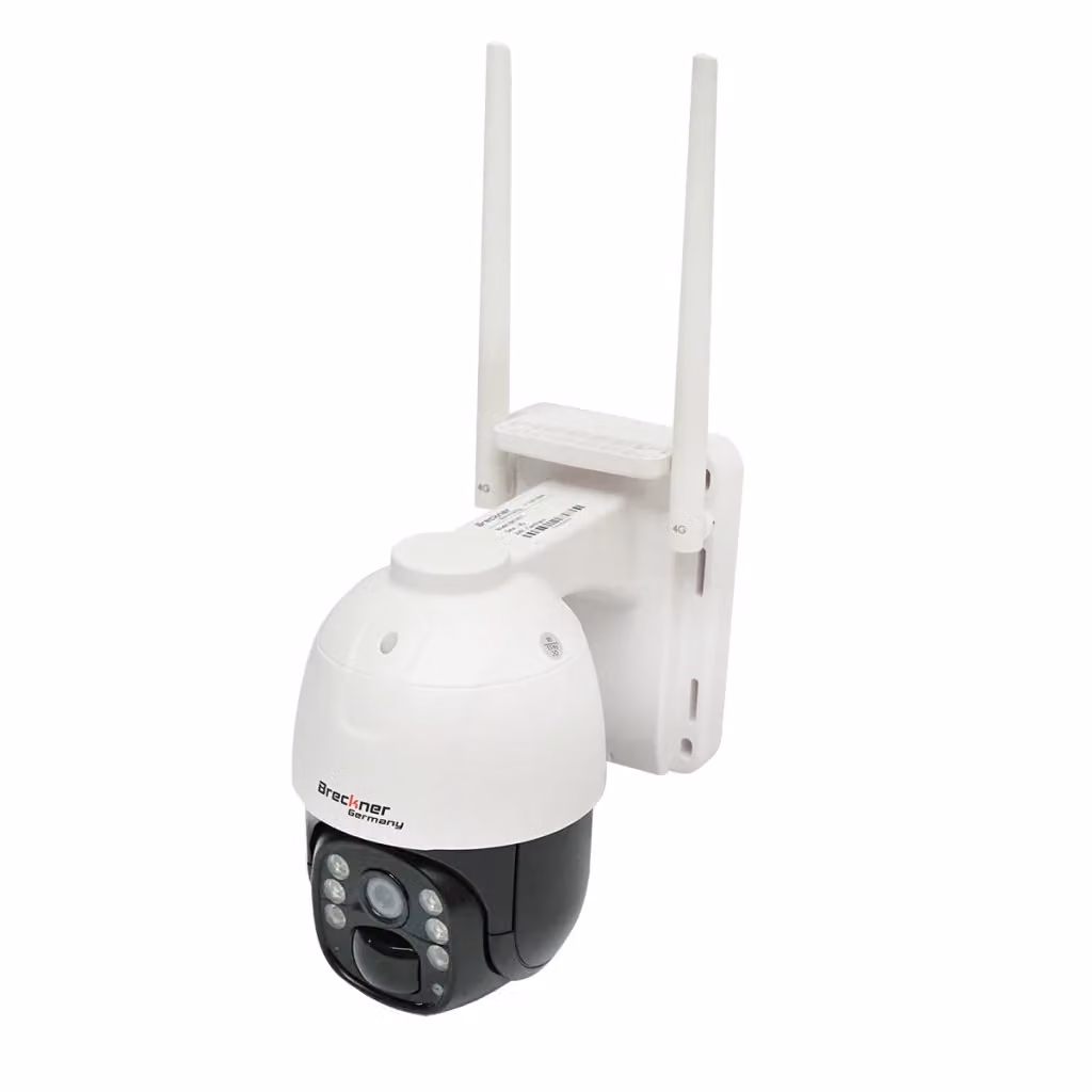 Telecamera di videosorveglianza PTZ Breckner Germany 4G con pannello solare, risoluzione 1080P, sensore PIR e certificazione IP66, colore bianco – 2