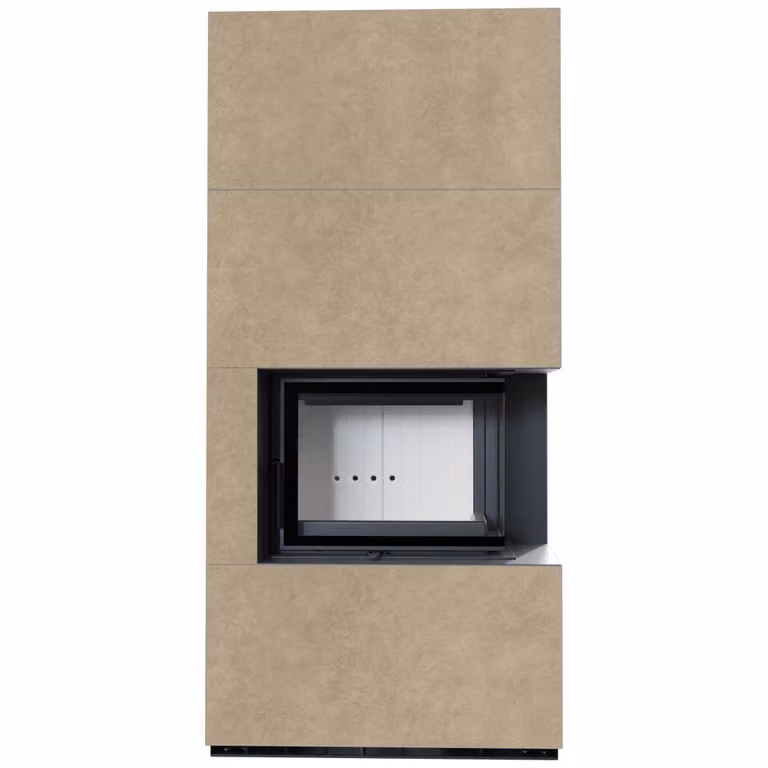 Kit camino KRATKI FLOKI BOX destro 8 kW Ø 160 quarzo sinterizzato FOKOS RENA
