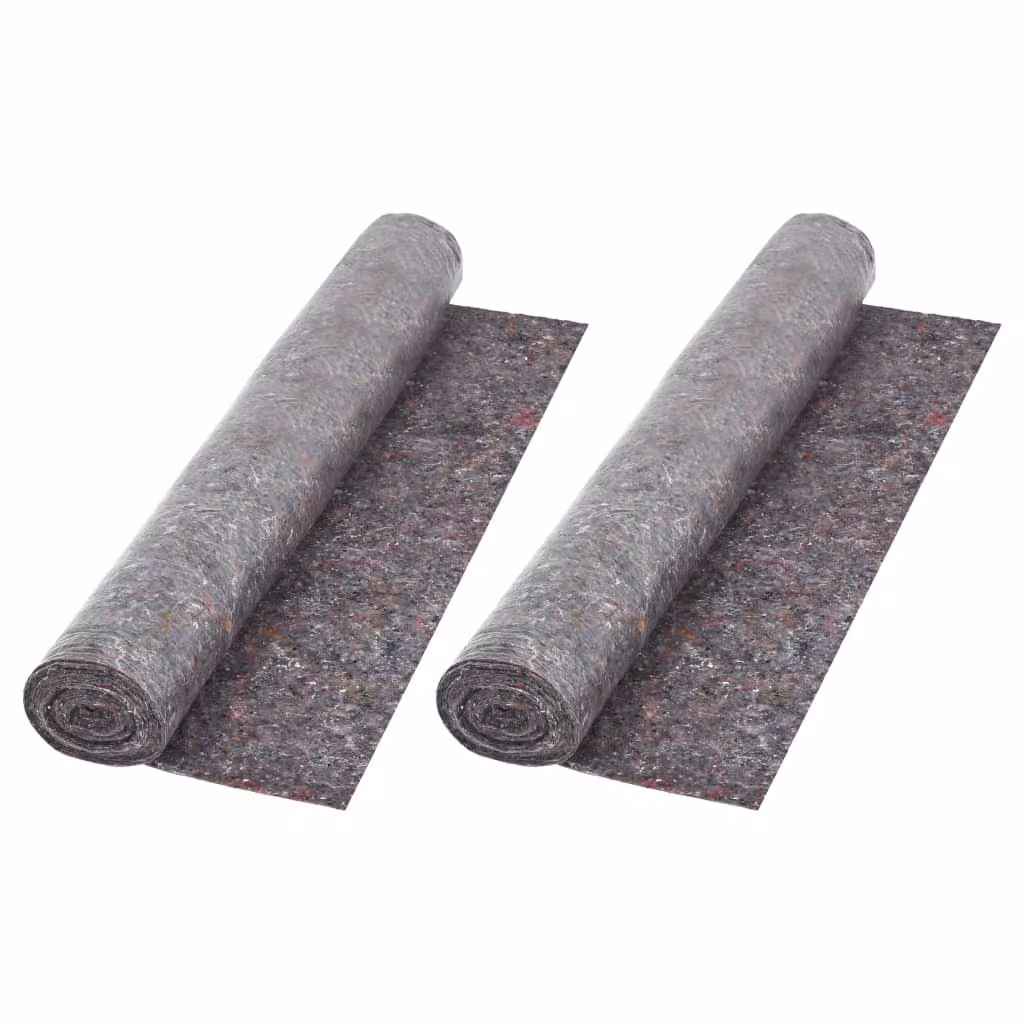 vidaXL Pile antiscivolo per pittori 2 pezzi 50 m 180 g/m² Grigio