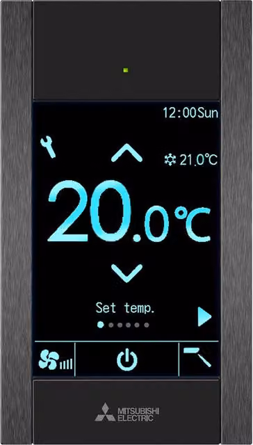 Comando Remoto Mitsubishi Electric PRISMA PAR-CT01MAA-PB Nero
