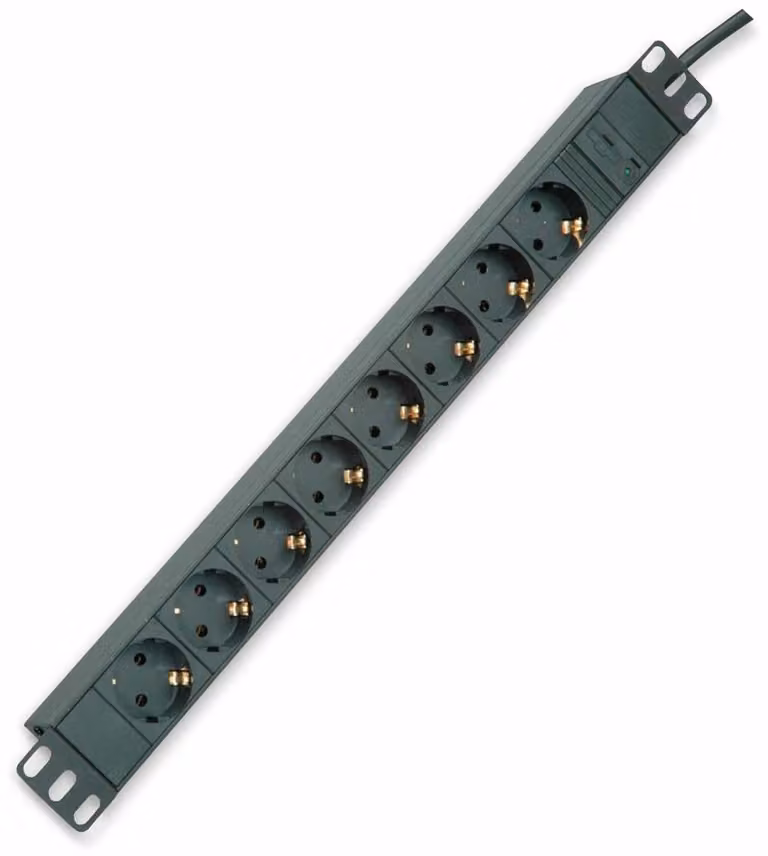 Roline - Presa multipla (montabile a rack) - 250 V - 2300 Watt - ingresso, ingresso IEC 60320 C14 - terminali di uscita