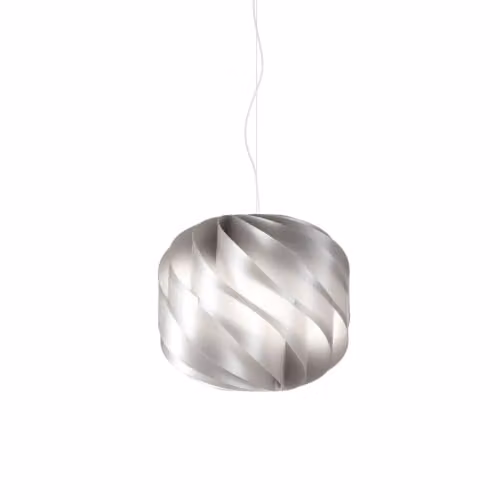Lampadario Moderno Polilux ® Argento E Metallo Cromo 2 Luci E27