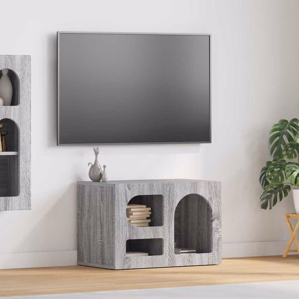 Mobile TV vidaXL Grigio, L/P/H: 60 x 35 x 40 cm