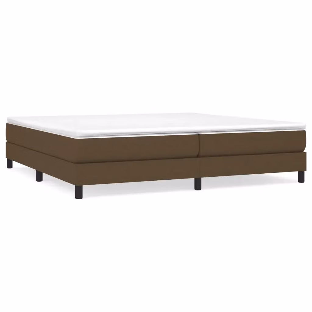 Letto Ibrido con Giroletto a Molle e Materasso vidaXL Marrone e Bianco L/P/H: 200 x 200 x 25 cm – 2