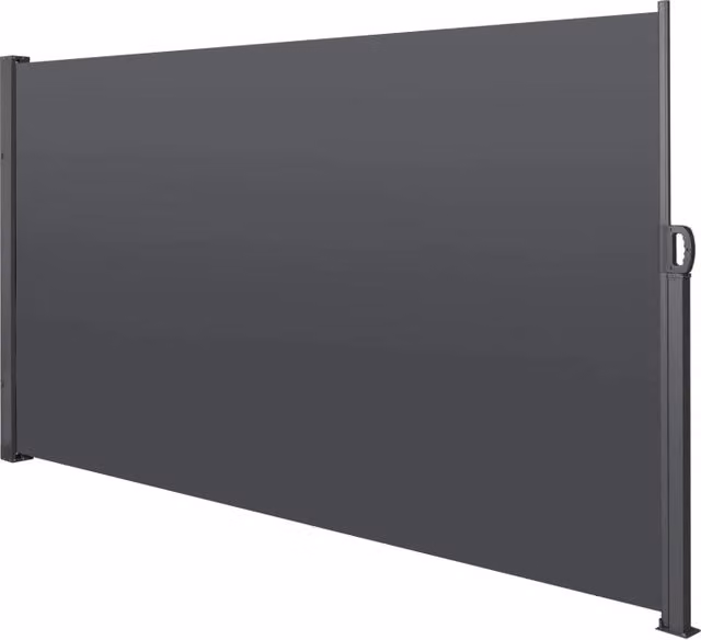 Tenda laterale estensibile per balcone, giardino e terrazza 200x300 cm, grigia. Protezione solare, visiva e dal vento, impermeabile.